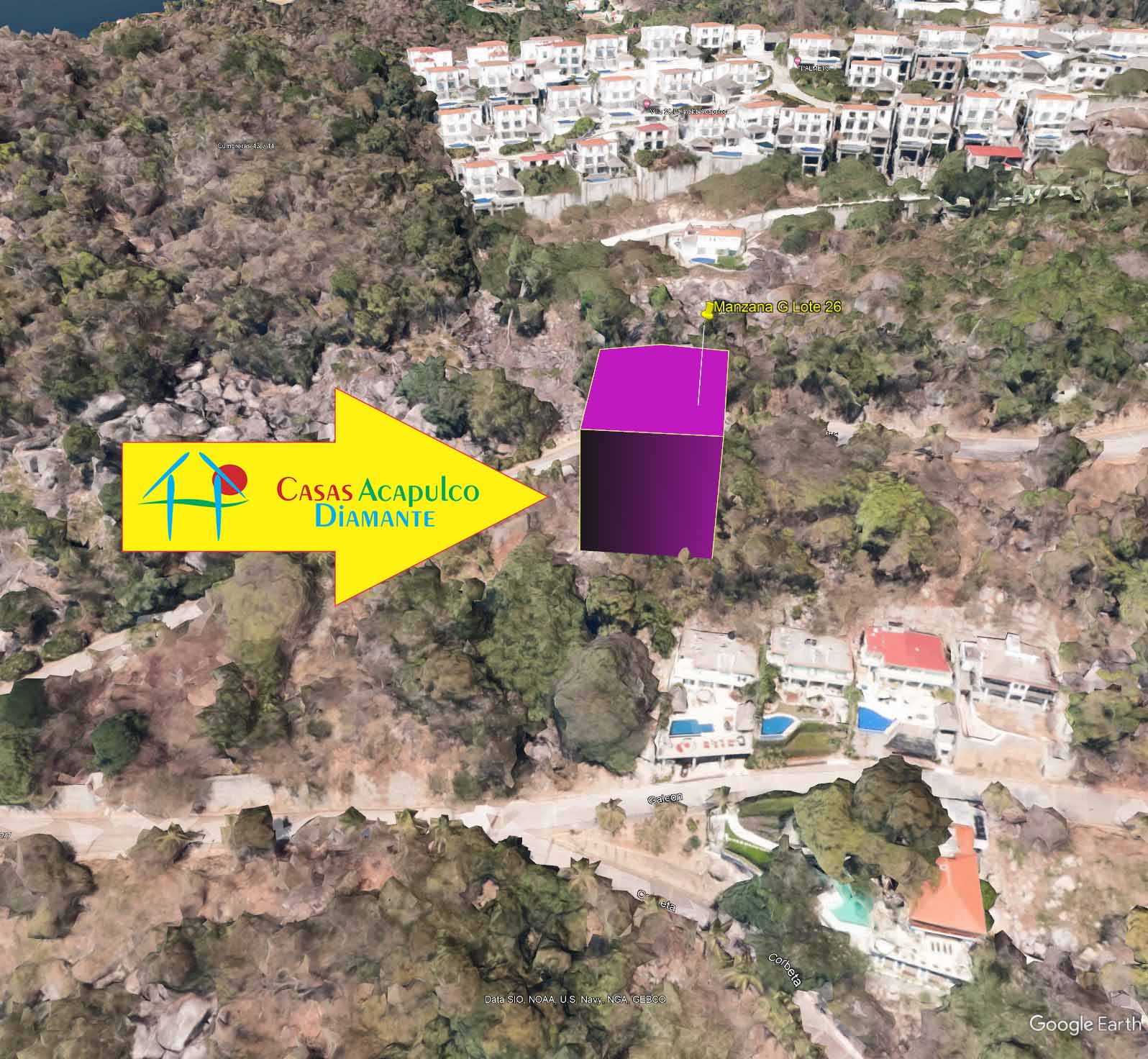 Terreno Brisas del Marqués Manzana G Lote 26  - Ubicación satelital y entorno 6